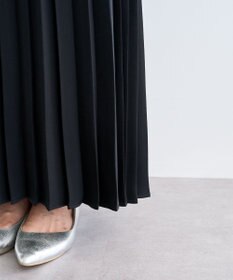 Green Parks サテン変形プリーツスカート