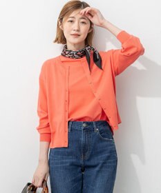 23区 【洗える/吊り干しOK】ヴィスコースストレッチ Vネック ニットカーディガン