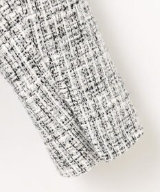 J.PRESS LADIES 【セットアップ対応】ファンシーツイード ノーカラー ジャケット