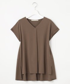 自由区 【XSサイズ~/洗える】ドレーピーポンチフレンチスリーブ カットソー