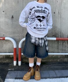 WEGO ウイングハートダメージニット