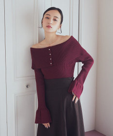 earth music&ecology ２Ｗａｙオフショルニットプルオーバー