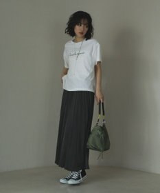 Green Parks サテン変形プリーツスカート