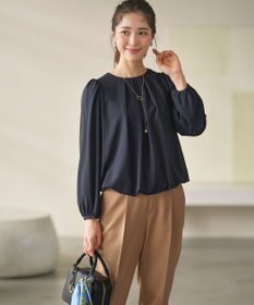 組曲 L 【WEB限定】ジョーゼットシフォン パフスリーブブラウス