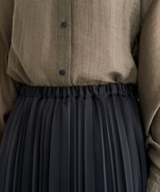 Green Parks サテン変形プリーツスカート