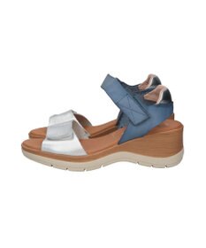 INTER-CHAUSSURES 【Marila】異素材コンビウエッジサンダル