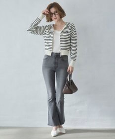 WEGO 【美脚パンツ】ストレッチフレアデニムパンツ