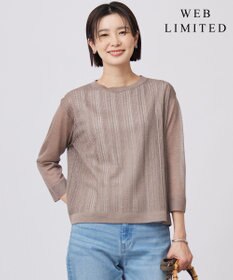 J.PRESS LADIES 【WEB限定カラーあり・洗える】Vis/Peスパーク シアー ニット