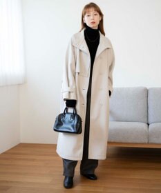 WEGO スタンドカラーロングコート