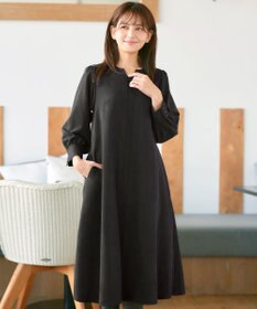 Tiaclasse 【洗える】ピーチスキンAラインワンピース