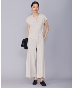 ICB 【洗える】ハイゲージスムース スリーブレスプルオーバー