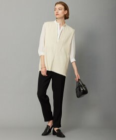 ICB 【接触冷感・速乾・洗える】 ドレープシフォン ブラウス