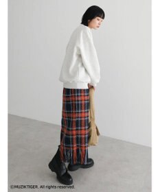 Green Parks ムジークタイガー／裏起毛プリントプルオーバー