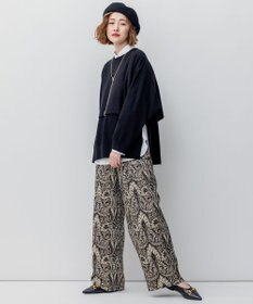 23区 【洗える】ツインニットクロップド ニットベスト