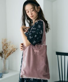 earth music&ecology 【WEB限定】ベロアトートバッグ