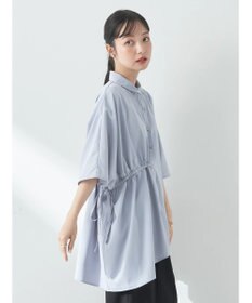 earth music&ecology アシメギャザーシャツ