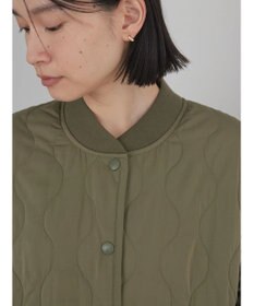 AMERICAN HOLIC キルポカリブ付きキルティングブルゾン