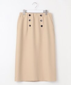 自由区 【洗える】オックスストレッチストレート スカート