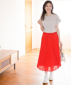 ANY SIS 【接触冷感・UVカット・洗える】ビューティクール フレンチ ニットＴ