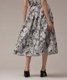 GRACE CONTINENTAL アンティークフラワータックスカート