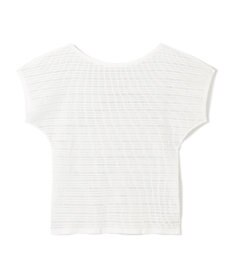 Chacott 【ノーソーイングニット】ボートネックメッシュTシャツ