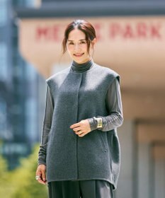 #Newans バックペプラムダブルフェイスジレ