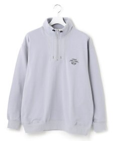 J.PRESS YORK STREET 【UNISEX】ロゴ刺繍ハーフジップ プルオーバー