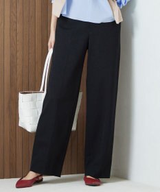 自由区 【洗える】ライトフィールジャージーワイドストレート パンツ