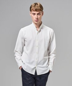 JOSEPH HOMME 【新素材】グリットタックジャージー　ウィングカラーシャツ