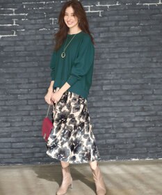 ANY SIS 【CICA加工・選べる9色展開】クルーネックバックスリット ニット