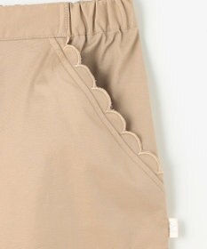 組曲 KIDS 【150-160㎝】スカラップポケット７分丈 パンツ