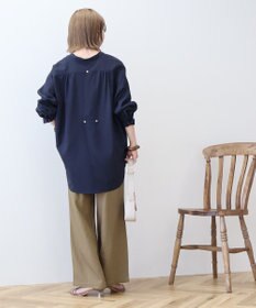 AMERICAN HOLIC 金ボタンバックシャンロングシャツ