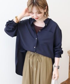 AMERICAN HOLIC 金ボタンバックシャンロングシャツ