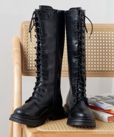 WEGO レースアップロングブーツ