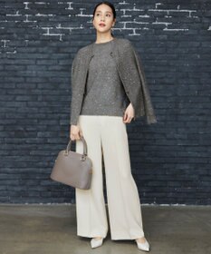 自由区 【セットアップ対応・洗える】トリアセダブルクロス ワイドパンツ