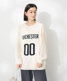 CRAFT STANDARD BOUTIQUE ロゴジャガードメッシュニットプルオーバー