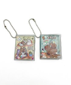 WEGO ボールチェーン付きカピバラステッカーメモ