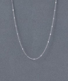 Phoebe 〈金属アレルギー対応〉ポイントチェーンステーションネックレス/シルバー
