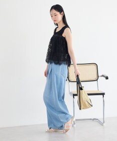 earth music&ecology タックバルーンデニム
