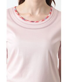 DAKS チェック スパンコール Tシャツ