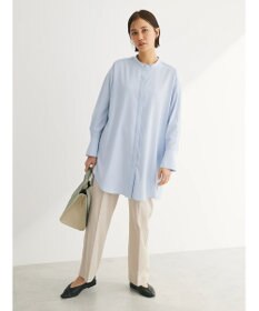 Green Parks イージーケア　比翼ボタンチュニック