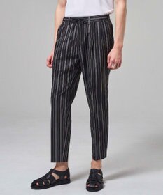 JOSEPH HOMME 【新素材】ドットエアーリバーシブル ドロスト付タック入りテーパードパンツ / PEGG TUCK