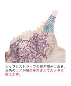 BRADELIS New York 【BRADELIS New York / 育乳STEP3 持ち上げる】ヴィオラステップ3ブラ23A1 美胸 谷間メイクする補正ブラ