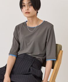 AMERICAN HOLIC シアーリブ配色プルオーバー