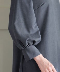 Tiaclasse L 裾フレアパフスリーブワンピース