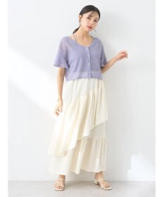 earth music&ecology カットティアードスカート