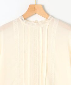 組曲 L 【洗える】シフォンツイルレース ブラウス