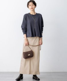 23区 【SLOW/一部店舗限定】好評につき追加生産！ハイゲージテリー スウェット デザイン カットソー