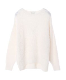 earth music&ecology ゆるモヘアライクレースニット