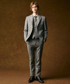 JOSEPH ABBOUD 【イタリア素材・日本縫製】ランダムスクエアプリント ネクタイ